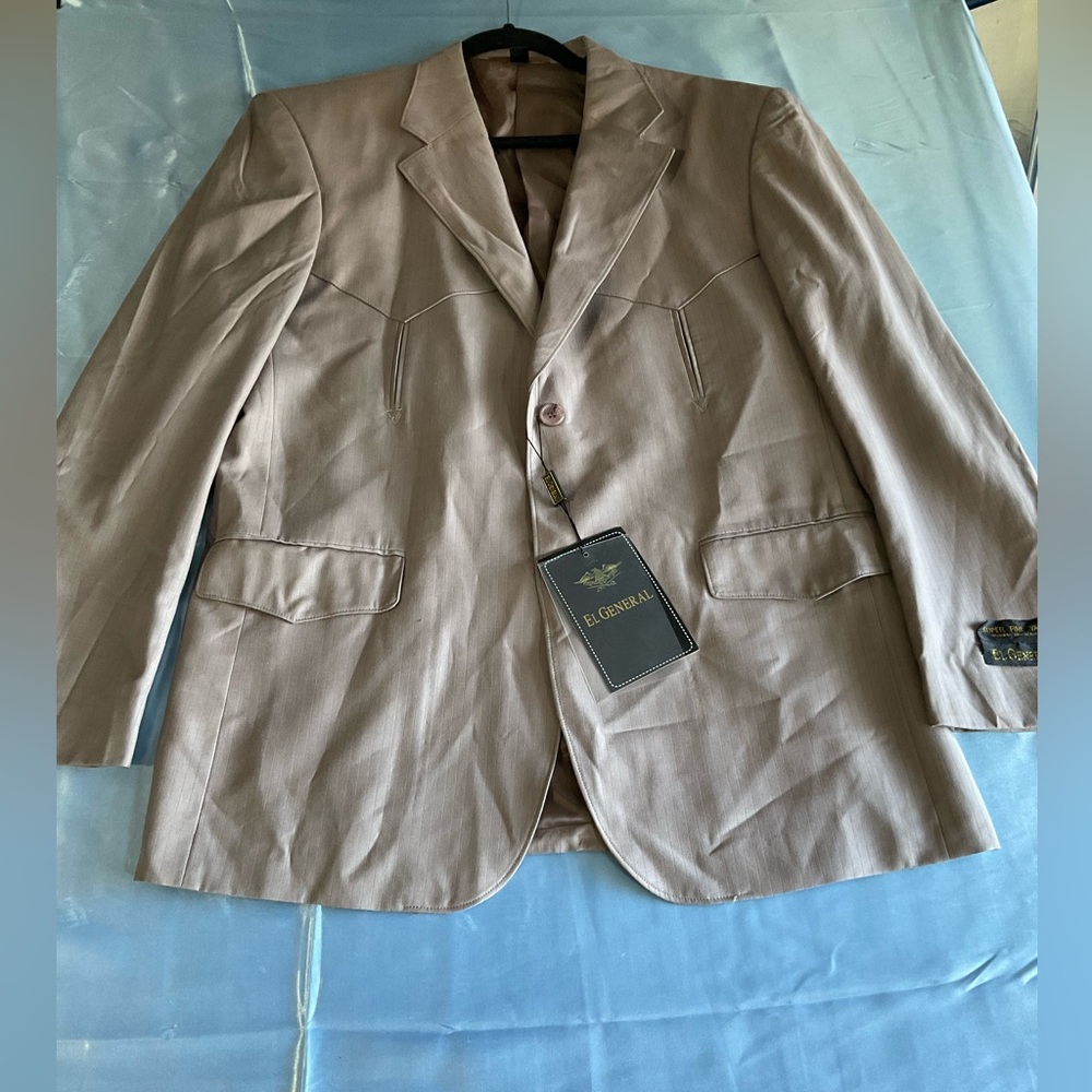 El General Tan Sport Coat Classic Style